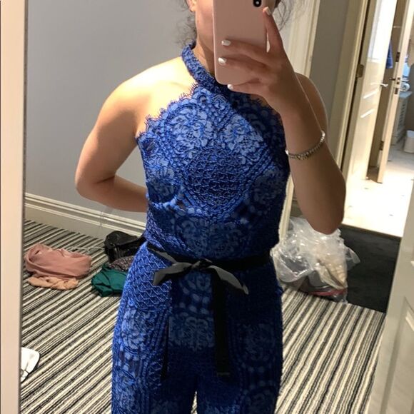 Blue Alexis jumpsuit  - Picture 3 of 4
